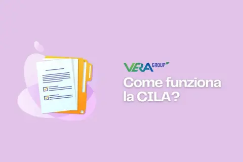 Documenti e cartellina gialla, con testo "Come funziona la CILA?". Utile per la manutenzione straordinaria.