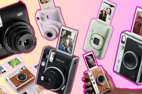 Kolekcja aparatów Instax: mini 99, mini 40, mini 12, mini LiPlay i mini Evo. Zastanawiasz się, instax co to? To natychmiastowe zdjęcia!