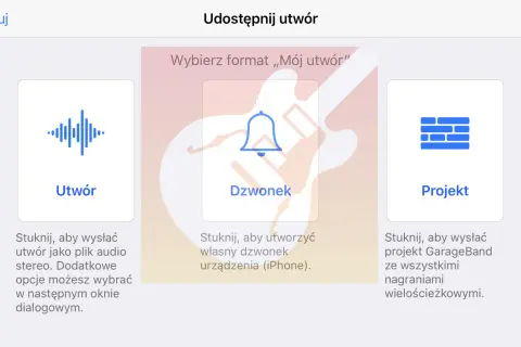 Wybierz "Dzwonek", by utworzyć własny dzwonek na iPhone'a, pokazując jak wgrać dzwonek na iPhone bez iTunes.