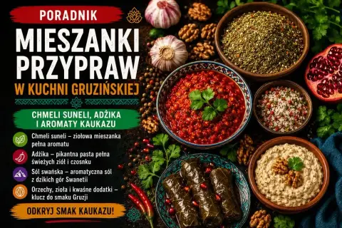 Gruzińskie mieszanki przypraw: chmeli suneli, adżika i inne. Odkryj smaki Kaukazu!