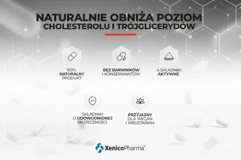 Monolipid k: naturalny produkt bez barwników, z 4 składnikami aktywnymi, udowodnioną skutecznością, przyjazny dla wegan i wegetarian. Obniża cholesterol i trójglicerydy.
