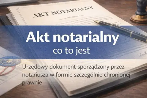 Akt notarialny - urzędowy dokument sporządzony przez notariusza, niezbędny do wielu ważnych czynności prawnych.