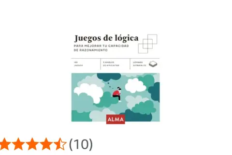 Juegos de lógica para mejorar tu capacidad de razonamiento. Incluye 190 juegos, 3 niveles de dificultad y láminas extraíbles.