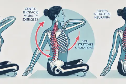 Exercices pour soulager la douleur du muscle ilio-costal et la névralgie intercostale.