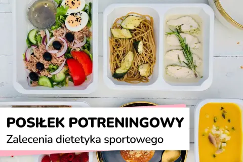 Zdrowe posiłki po treningu: sałatka z tuńczykiem, makaron z cukinią, kurczak w sosie i zupa dyniowa. Idealne dla sportowców.