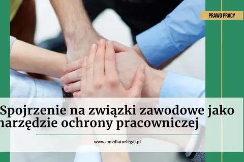 Dłonie złożone razem symbolizują siłę i jedność. Związki zawodowe jako narzędzie ochrony pracowniczej.