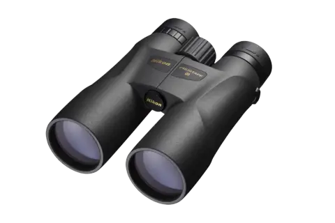 Binocolo Nikon PROSTAFF 10x50: ingrandimento 10x, diametro obiettivo 50mm. Ideale per osservazioni dettagliate.