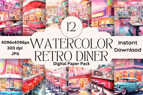 Najlepsze szablony menu retro diner do łatwej personalizacji