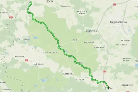 Trasa rowerowa przez malownicze tereny Jury, wiodąca przez lasy i w pobliżu miejscowości takich jak Lubliniec i Koziegłowy. liswarciański szlak rowerowy zaprasza do odkrywania piękna regionu.