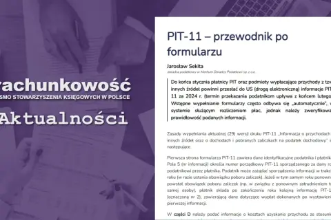 Przewodnik po PIT-11 wyjaśnia, co to jest zaliczka pobrana przez płatnika. Artykuł omawia zasady wypełniania formularza i dane podatnika.