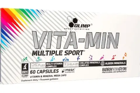 Olimp Vita-Min Multiple Sport - najlepsze witaminy dla mężczyzn, 60 kapsułek. Wsparcie dla aktywnych.