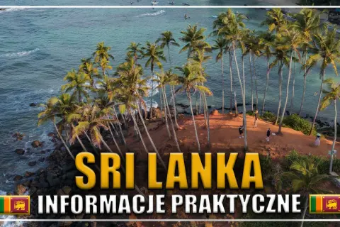 Rajskie wybrzeże Sri Lanki, palmy i turkusowa woda. Planujesz podróż? Sprawdź praktyczne informacje o wizie do Sri Lanki.