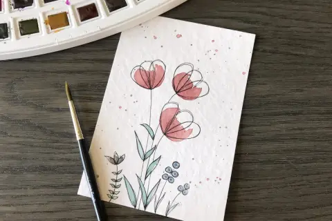Kleine Blumen zeichnen: Einfache Anleitung für Anfänger
