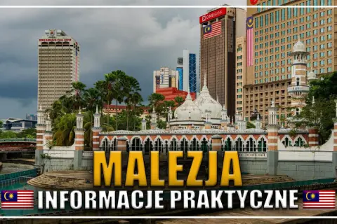 Kuala Lumpur: meczet z białymi kopułami i minaretami, otoczony nowoczesnymi wieżowcami. Malezja atrakcje, które warto zobaczyć.