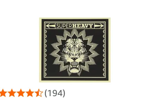 Superheavy Logo mit Löwenkopf, inspiriert von Mick Jaggers Band.