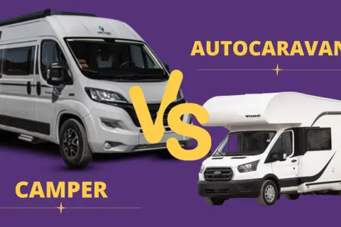 Comparativa entre un camper y una autocaravana, dos tipos de vehículos para viajar.