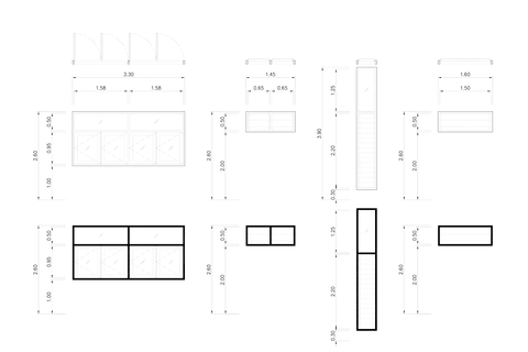Planos arquitectónicos detallan cómo medir una ventana, mostrando dimensiones y vistas de diferentes tipos de aberturas.