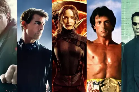 Harry Potter, Tom Cruise, Jennifer Lawrence, Sylvester Stallone i Keanu Reeves – ikony najpopularniejszych serii filmowych.