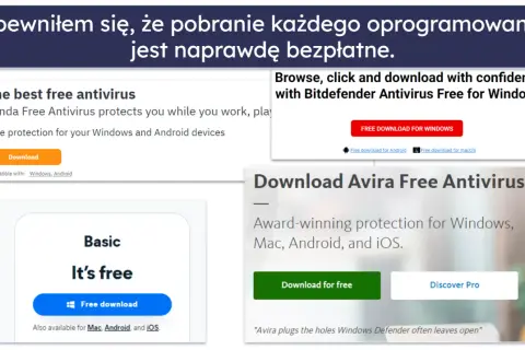 Szukasz dobrego programu antywirusowego za darmo po polsku do pobrania? Zobacz oferty Panda, Bitdefender i Avira.
