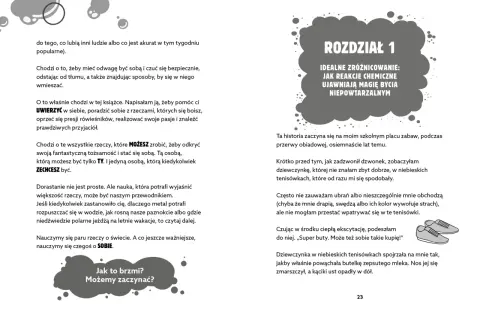 Rozdział 1: Idealne zróżnicowanie. Jak reakcje chemiczne ujawniają magię bycia niepowtarzalnym. Książka pomoże Ci uwierzyć w siebie, bo to, co możesz zrobić, by odkryć swoją tożsamość, to tylko TY.
