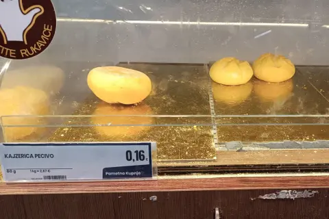 Chleb w Chorwacji: Kajzerica kosztuje 0,16 euro. To świetna cena za 60g pieczywa!