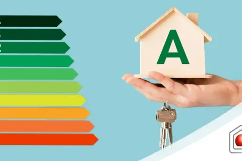 Casa con classe energetica A1, simbolo di efficienza e risparmio. Chiavi in mano per un futuro sostenibile.