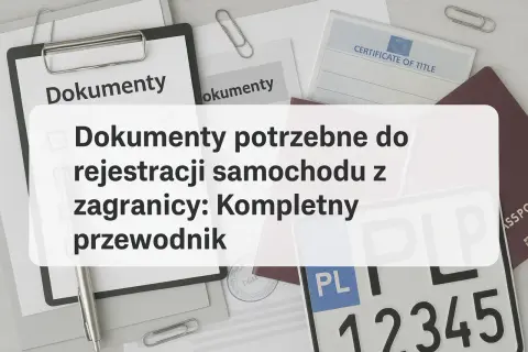 Jak uniknąć błędów przy oświadczeniu o sprowadzeniu auta z zagranicy