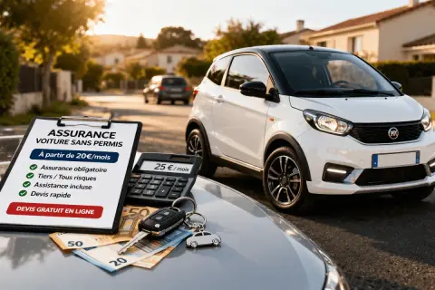 Assurance voiture sans permis : oui, c'est possible ! Devis gratuit en ligne dès 20€/mois.