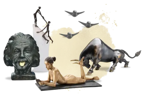 Große Skulptur Wohnzimmer: Perfektes Statement-Kunstwerk finden