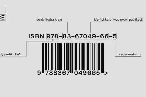 ISBN co to? Wyjaśnienie numeru identyfikacyjnego książki: prefiks EAN, identyfikator kraju, wydawcy i publikacji, cyfra kontrolna.