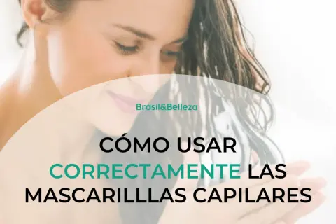 Descubre para qué sirve la mascarilla de pelo y cómo usarla correctamente. Una mujer con cabello mojado y texto sobre el cuidado capilar.
