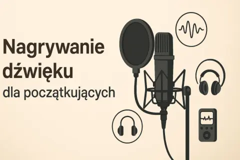 Nagrywanie dźwięku dla początkujących: mikrofon, słuchawki i rejestrator.