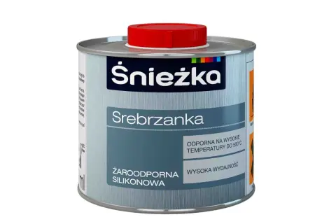 Puszka srebrzanki Śnieżka, żaroodporna silikonowa, odporna na wysokie temperatury do 500°C.