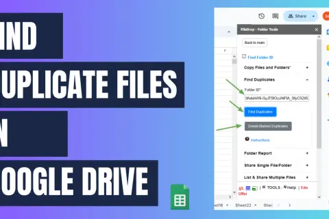 Learn how to delete duplicates in Google Drive with this tool. Find and remove redundant files to free up space.