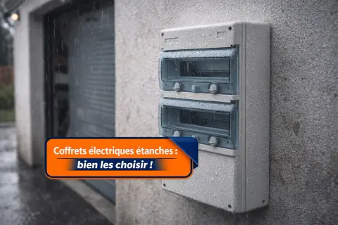 Coffret électrique étanche sous la pluie, le **IP66 signification** garantit sa protection contre l'eau et la poussière.