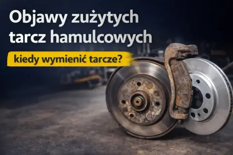 Objawy zużytych tarcz hamulcowych i kiedy wymienić tarcze? Widoczne stare, zardzewiałe tarcze hamulcowe obok nowej.
