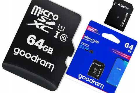 Karta SD 64GB Goodram to idealne rozwiązanie, by rozszerzyć pamięć telefonu. Zobacz, co to jest karta SD w telefonie i jak łatwo zwiększyć jej pojemność.
