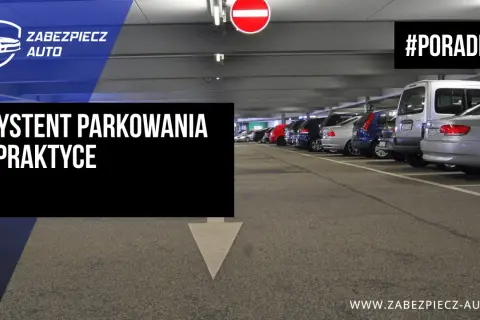 Asystent parkowania w praktyce. Rząd samochodów na parkingu podziemnym. #Poradnik.