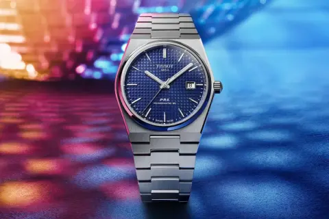 Reloj Tissot 1853 PRX Powermatic 80 con esfera azul, ideal para tu estilo en España.