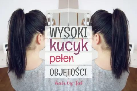 Wysoki kucyk pełen objętości, idealny na co dzień.