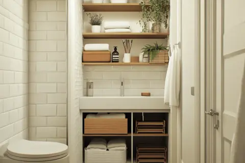 Praktische Badezimmer Regale: Stauraum für kleine Bäder effektiv nutzen