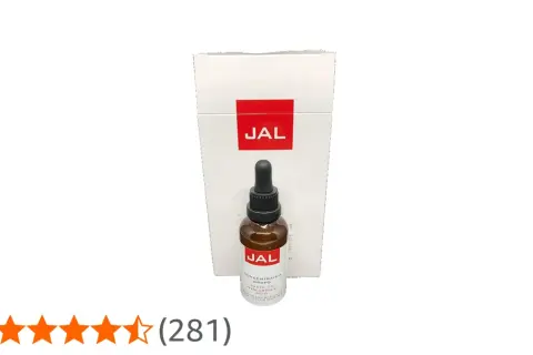 Serum JAL concentrado con ácido hialurónico, en frasco gotero y caja blanca.