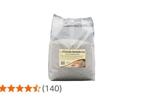 Sac de 25 lb d'argile bentonite granulaire pour sceller les bassins. Idéal pour retenir l'eau.