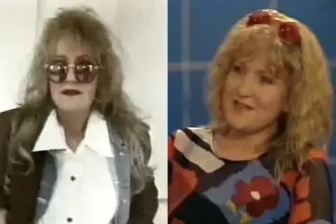 Marek Kondrat w roli cycoliny z reklamy mydełka Fa. Tekst z lat 90.