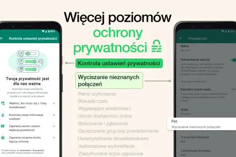 WhatsApp oferuje wyciszanie nieznanych połączeń, by chronić Twoją prywatność.