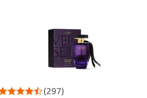 Perfum Victoria's Secret Very Sexy Orchid w fioletowym flakonie, obok pudełka z napisem "VERY SEXY". Zapach idealny na wieczorne wyjścia.