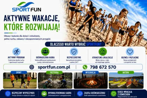 Aktywne wakacje dla nastolatków pełne ruchu i przygód. Sport, integracja i rozwój z doświadczoną kadrą.