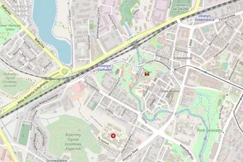 Mapa osiedla Generałów w Olsztynie – znajdź kluczowe miejsca i usługi