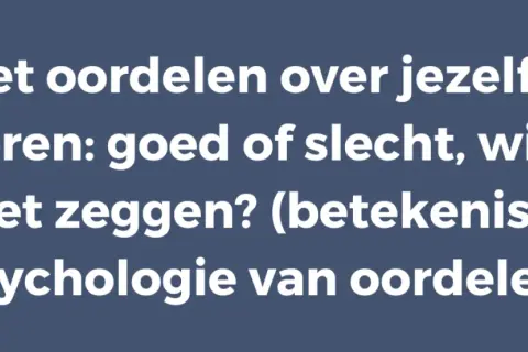 Tekst: "Niet oordelen over jezelf of anderen: goed of slecht, wie zal het zeggen? (betekenis + psychologie van oordelen)". Wat zegt irritatie over jezelf?
