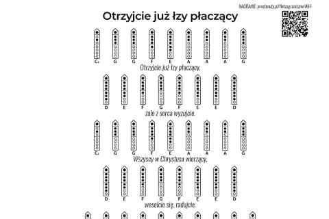 Diagramy palcowania na flet prosty. Jak grać fis na flecie? Sprawdź palcowanie dla nut F, E, D, G, A.